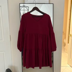 Amazon Small Red Bohemian Dress